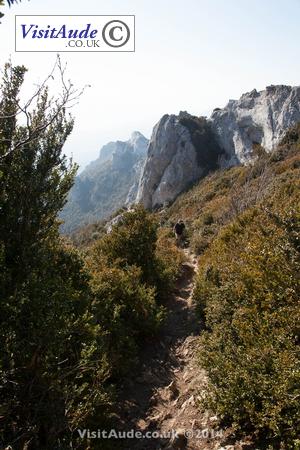 climbing Bugarach