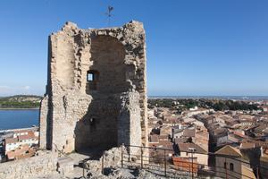 ruin of castle at Gruissan, Aude