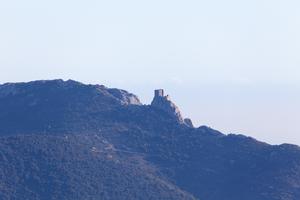 Peyrepertuse view of Queribus