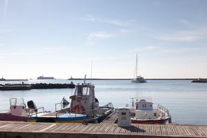 Cap d'Agde harbour and Fort Brescou